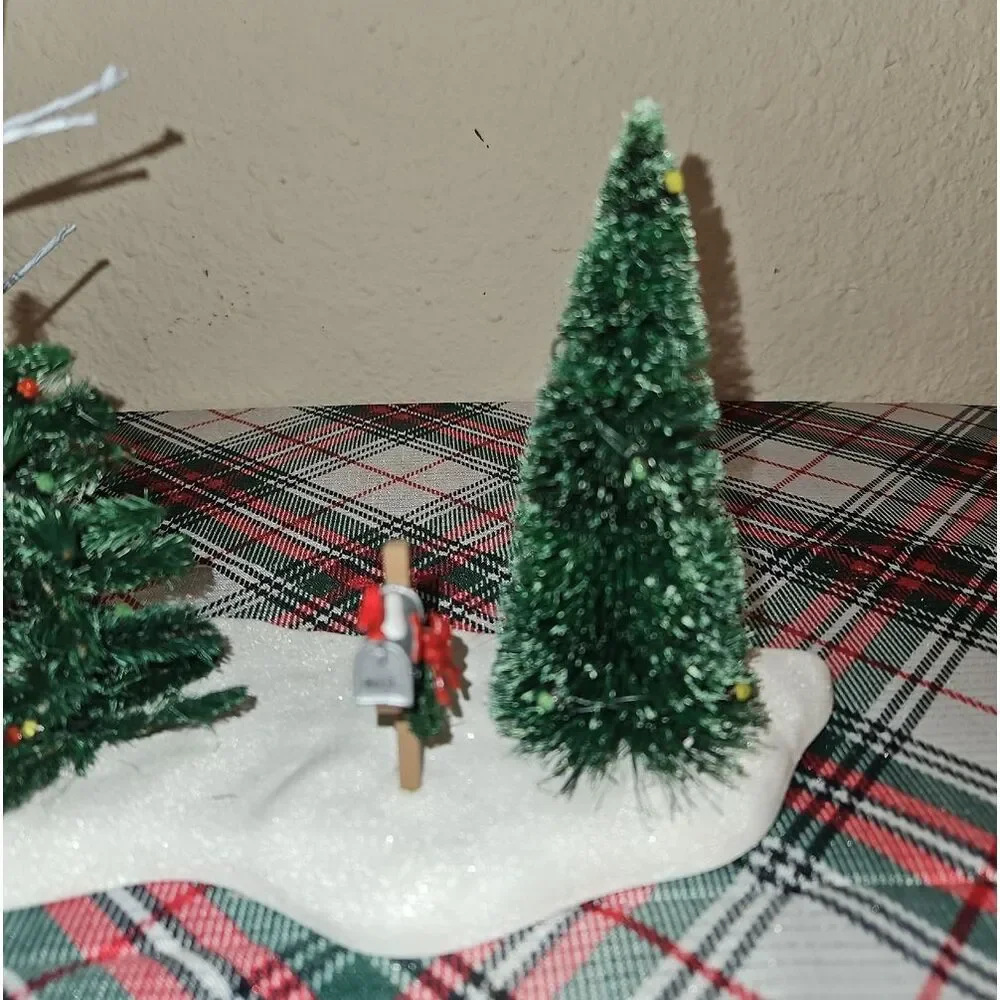 Department 56 Village Front Yard Holiday Tree Village Accent Decor